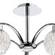32435-003 Chrome 5 Light Centre Fitting with Ribbed Glasses 32435-003 Chrome 5 Light Centre Fitting with Ribbed Glasses