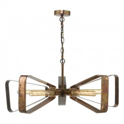 52211-003 Oiled Copper 5 Light Pendant