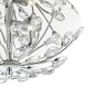 4737-003 Chrome 3 Light Flush with Crystal Flower Beads