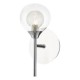 52384-003 Chrome Wall Lamp with Double Glasses