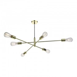 58908-003 Adjustable Gold 6 Light Centre Fitting