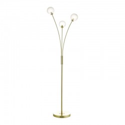 58914-003 Satin Brass 3 Light Floor Lamp with Decorative Glass Globes