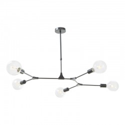 58970-003 Satin Black 5 Light Centre Fitting