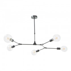 58970-003 Satin Black 5 Light Centre Fitting 58970-003 Satin Black 5 Light Centre Fitting