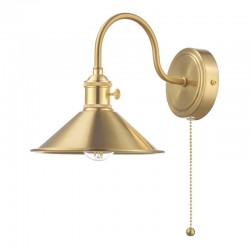 58994-003 Brass Wall Lamp with Aged Brass Shade 58994-003 Brass Wall Lamp with Aged Brass Shade