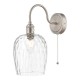 59001-003 Antique Chrome Wall Lamp with Dimpled Glass Shade