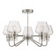 59037-003 Chrome 5 Light Semi-Flush with Clear Glasses 59037-003 Chrome 5 Light Semi-Flush with Clear Glasses
