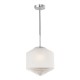 59060-003 Chrome Pendant with Ribbed Glass 59060-003 Chrome Pendant with Ribbed Glass