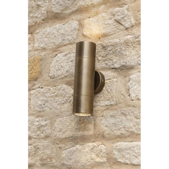 59073-003 Outdoor Antique Brass Up & Down Wall Lamp