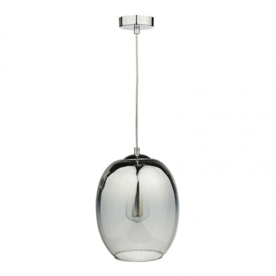 59077-003 Chrome Pendant with Smooth Mirrored Glass