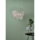 59080-003 Chrome 3 Light Pendant with Glass Leaves