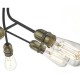 59084-003 Black & Antique Brass 6 Light Ceiling Lamp 59084-003 Black & Antique Brass 6 Light Ceiling Lamp