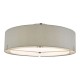 59087-003 Chrome 3 Light Ceiling Lamp with Grey Shade