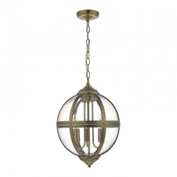 59121-003 Antique Brass 3 Light Lantern Pendant