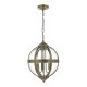 59121-003 Antique Brass 3 Light Lantern Pendant