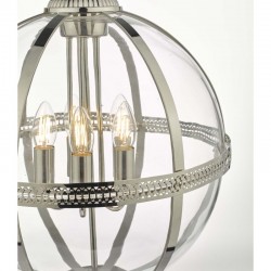 59122-003 Polished Nickel 5 Light Lantern Pendant