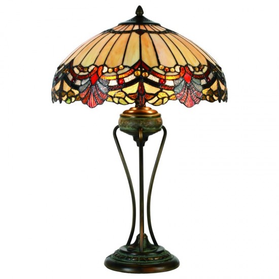 109079-005 Tiffany Glass 16" Table Lamp
