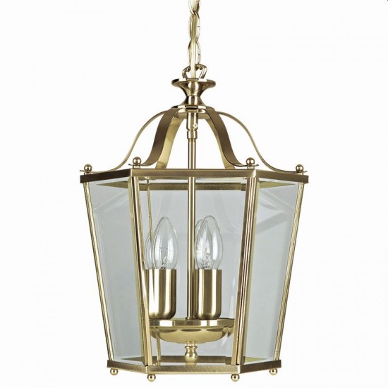 7784-005 Antique Brass 3 Light Lantern Pendant