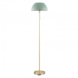 75698-005 Brass Floor Lamp with Green Shade
