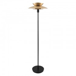 75628-005 Black & Brass Floor Lamp