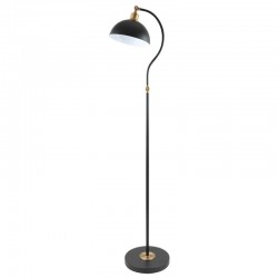 75704-005 Black & Satin Brass Floor Lamp