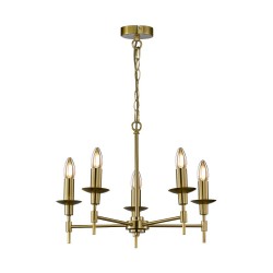 79806-005 Matt Brass 5 Light Centre Fitting