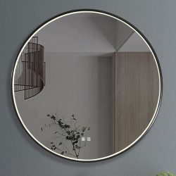 71860-005 LED Bathroom Circular Black Mirror - Defogging Function 60 cm 71860-005 LED Bathroom Circular Black Mirror - Defogging Function 60 cm