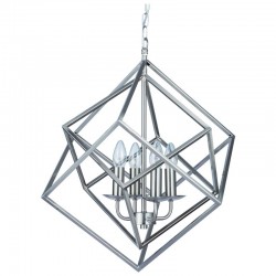 53647-005 Satin Nickel 4 Light Pendant