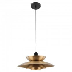 75630-005 Black & Brass Pendant Ø 38 cm