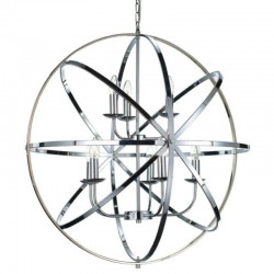 60639-005 Polished Chrome 8 Light Spherical Pendant