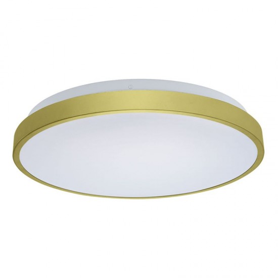75679-005 Gold LED Flush with White Diffuser Ø 33.5 cm