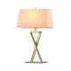 79872-005 Painted Gold Table Lamp with Off-White Shade