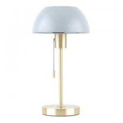 71764-005 Brass Desk Lamp with Grey Shade 71764-005 Brass Desk Lamp with Grey Shade