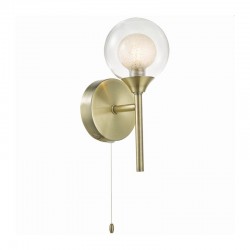 7944-005 Antique Brass Wall Lamp with Double Glass  7944-005 Antique Brass Wall Lamp with Double Glass
