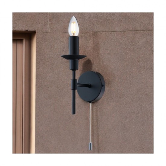 79808-005 Matt Black Wall Lamp