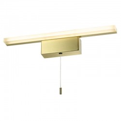 75672-005 Satin Brass LED Wall Lamp with White Diffuser 4000K