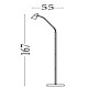 54886-006 Antique Brass Floor Lamp