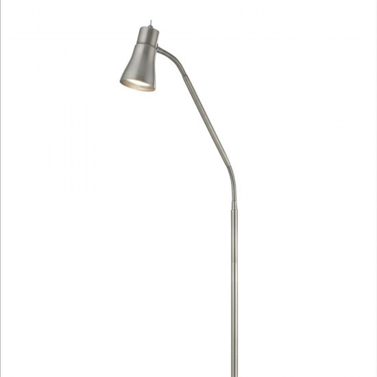 54887-006 Satin Silver Floor Lamp
