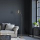54887-006 Satin Silver Floor Lamp