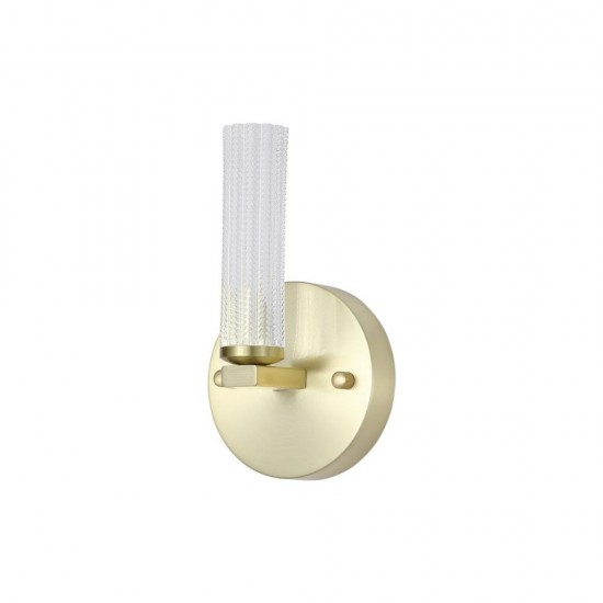 79003-006 Satin Brass LED Wall Lamp with Decorative Diffuser