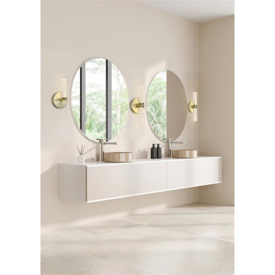 79004-006 Satin Brass LED Wall Lamp with Decorative Diffuser