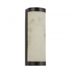 75434-006 Black LED Wall Lamp with Marbleised Resin IP44