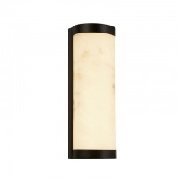75434-006 Black LED Wall Lamp with Marbleised Resin IP44