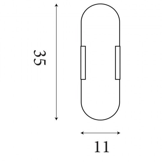 79008-006 Matt Gold LED Wall Lamp with Marble Resin Diffuser