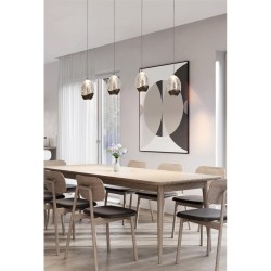 79011-006 Latte 4 Light LED over Island Fitting with Champagne Glass