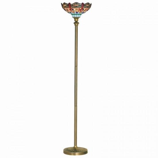 8366-006 Tiffany Glass 1 Light Floor Lamp