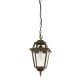 71880-006 Outdoor Black & Gold Pendant with Glass