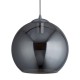 20944-006 Chrome Globe Pendant with Smoked Glass ∅ 25 cm