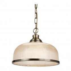 20951-006 Antique Brass Pendant with Textured Glass 20951-006 Antique Brass Pendant with Textured Glass