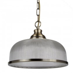 20951-006 Antique Brass Pendant with Textured Glass 20951-006 Antique Brass Pendant with Textured Glass